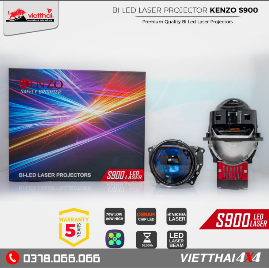 BI LED LASER KENZO S900- ĐỈNH CAO CÔNG NGHỆ LASER